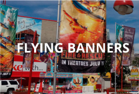 outdoor flying banners