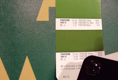 What happens when the printer does not match your Pantone colour? This.