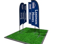 Outdoor flying banners