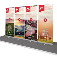 Retractable Banner Stands for portable 10x10 display