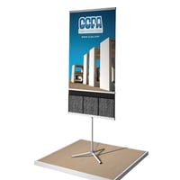 portable dash banner stand for CCPA 