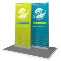 portable  double-sided banner stands