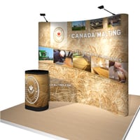 Portable Pop-Up Display for Canada Malt
