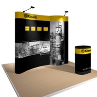 Portable Pop-Up Display with Custom Graphics for Kiewit