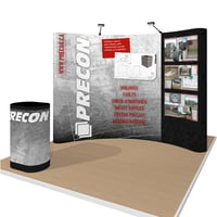 Portable Pop-Up Display with Velcro Graphics